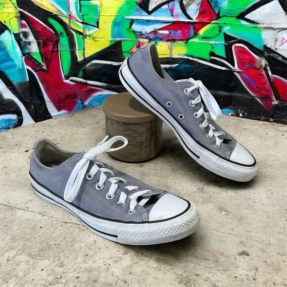 Converse All Star Chuck Taylor Women's-9 Mens-7 Shoes Gray/White Low Top Sneaker - Picture 1 of 10